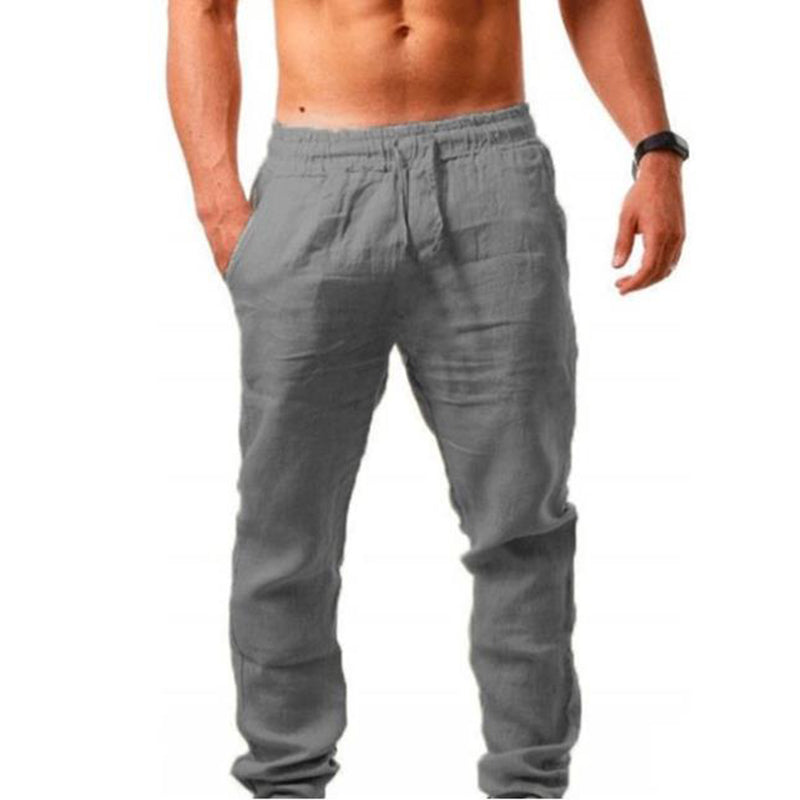 Men's Vintage Drawstring Casual Linen Pants